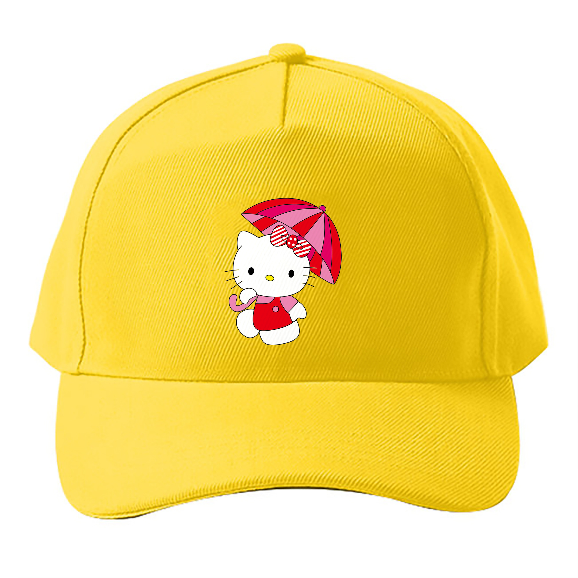（画像用） Hello Kitty ハローキティ ベースボールキャップ 綿100％ 男女兼用 帽子 スポーツ
